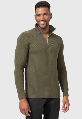 INDICODE JEANS Sweater 'Mayer' in Green