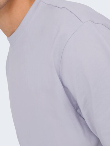 T-Shirt 'ONSFRED' Only & Sons en violet