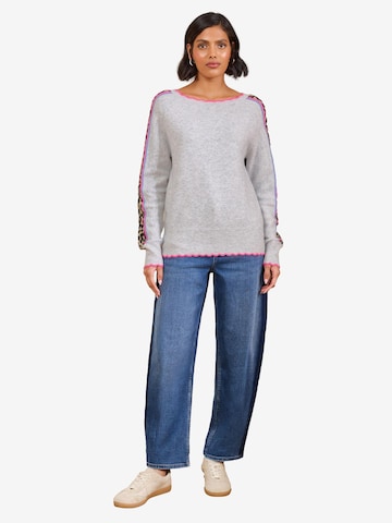 love & roses Sweater in Grey: front