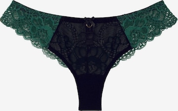 La Muel Lingerie Slip 'Brazilian Slip soft lace' in Grün: Vorderseite