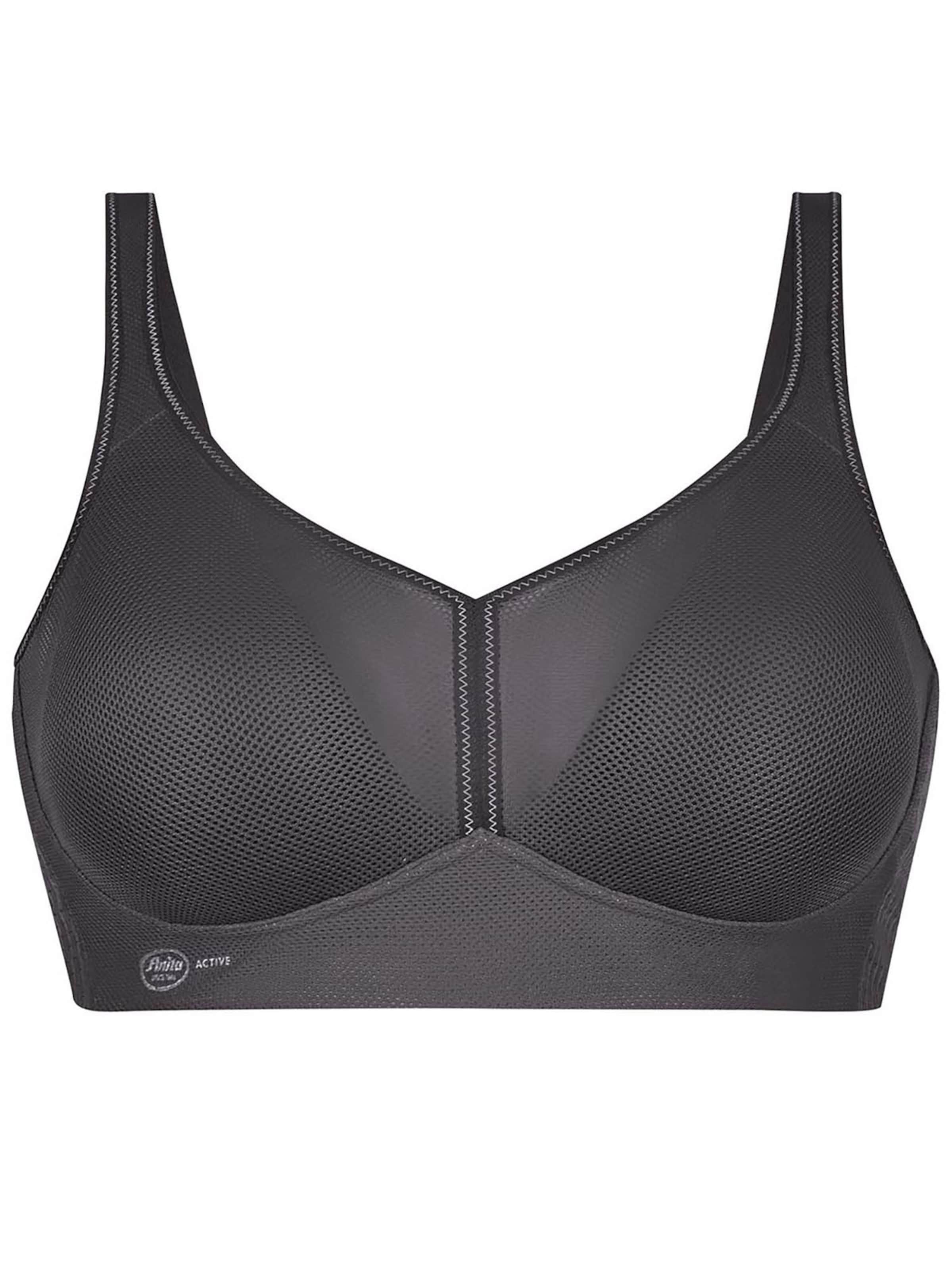 ANITA Bustier BH 'air control DeltaPad'‌‌‌ in Grau: Vorderseite