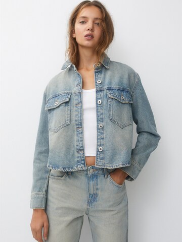 Pull&Bear Blouse in Blauw: voorkant