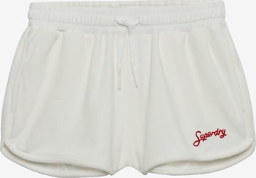 Loosefit Pantalon 'Terry' Superdry & Co en beige : devant