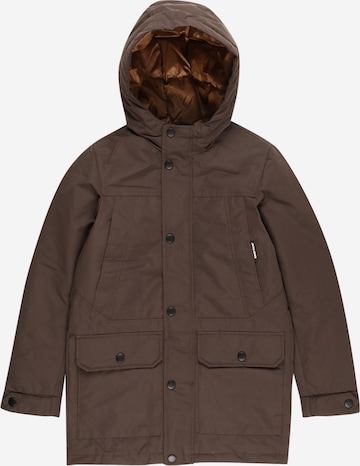 Jack & Jones Junior Between-Season Jacket 'Winner' in Brown: front