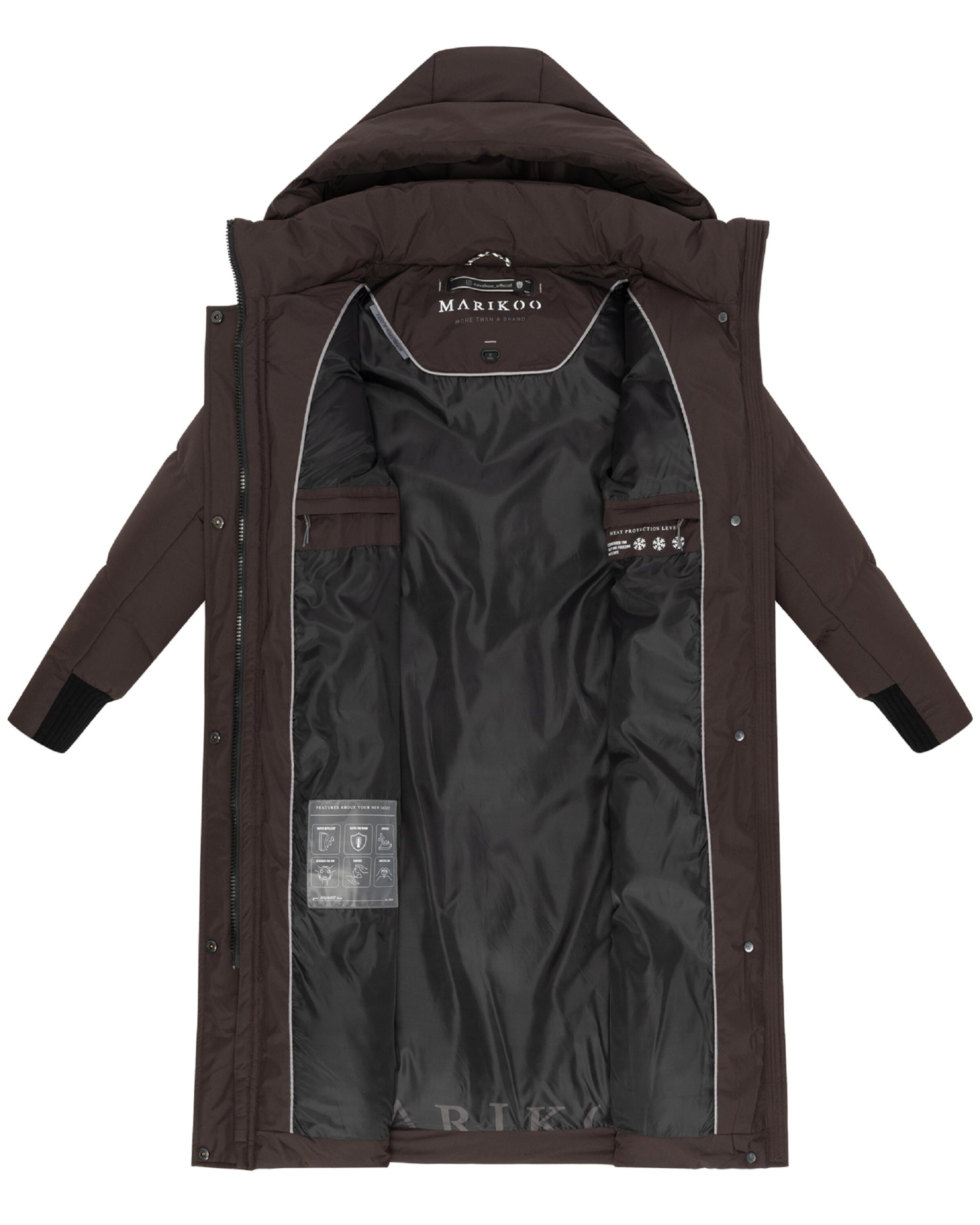 MARIKOO Зимнее пальто 'Teonaa 16' в Коричневый