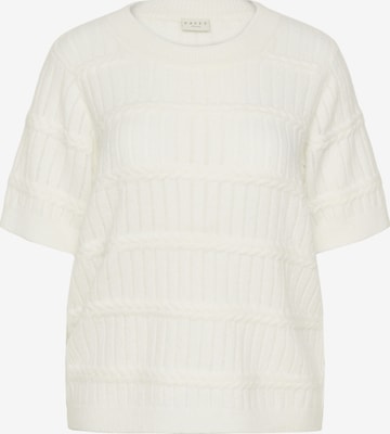 KAFFE CURVE Sweater 'KCminia' in White: front