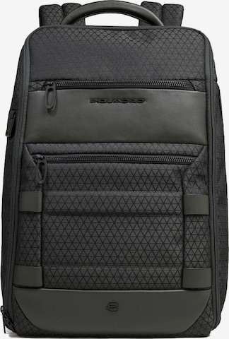Piquadro Rucksack in Grün: Vorderseite