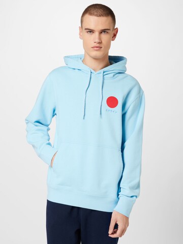 EDWIN Sweatshirt 'Japanese Sun' i blå: forside