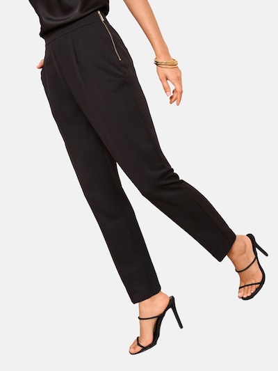 Pantaloni con pieghe Friends Like These di colore nero, Visualizzazione prodotti