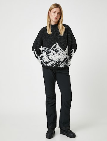 Koton Slimfit Sporthose in Schwarz