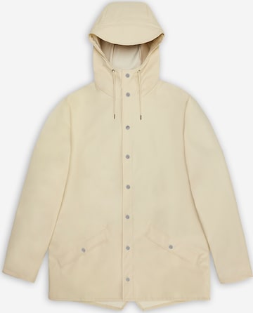 RAINS Performance Jacket in Beige: front