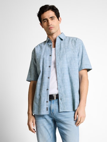 Comfort Fit Cămașă de la TOM TAILOR pe albastru: față