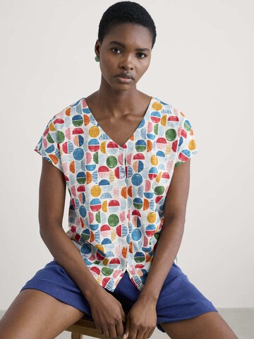 Seasalt Cornwall Shirt 'Studio Glass' in Wit: voorkant