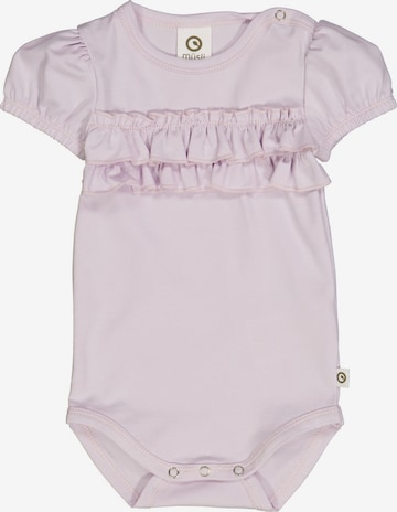 Tutina / body per bambino 'Kurzarm' di Müsli by GREEN COTTON in rosa: frontale