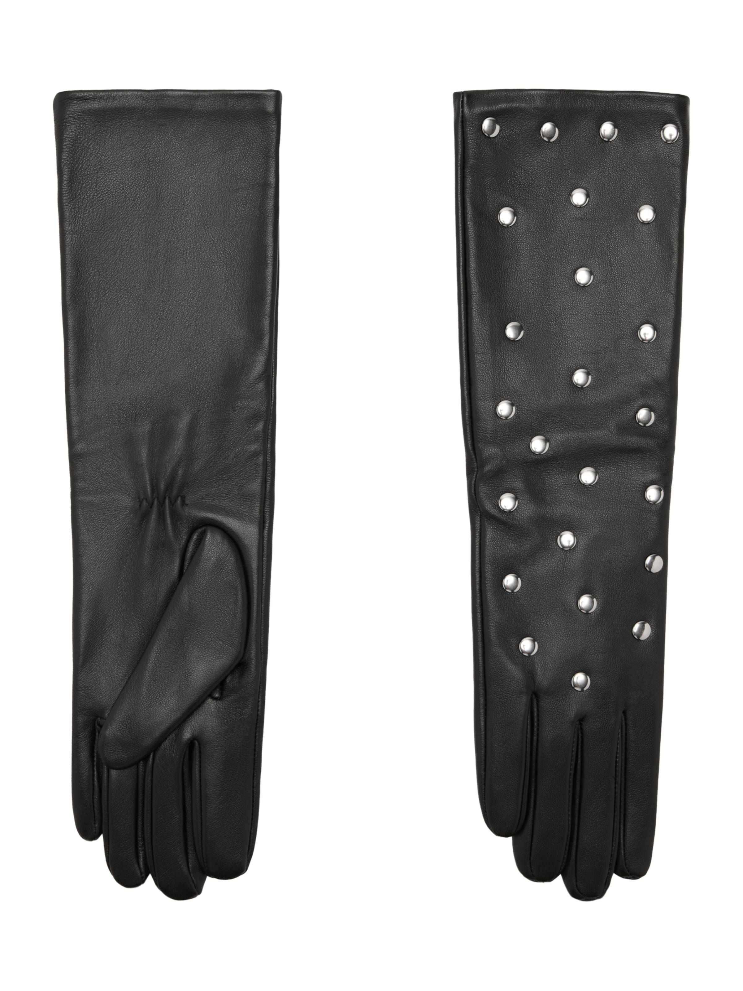 MANGO Sormikkaat 'GILDIS' värissä musta: etupuoli