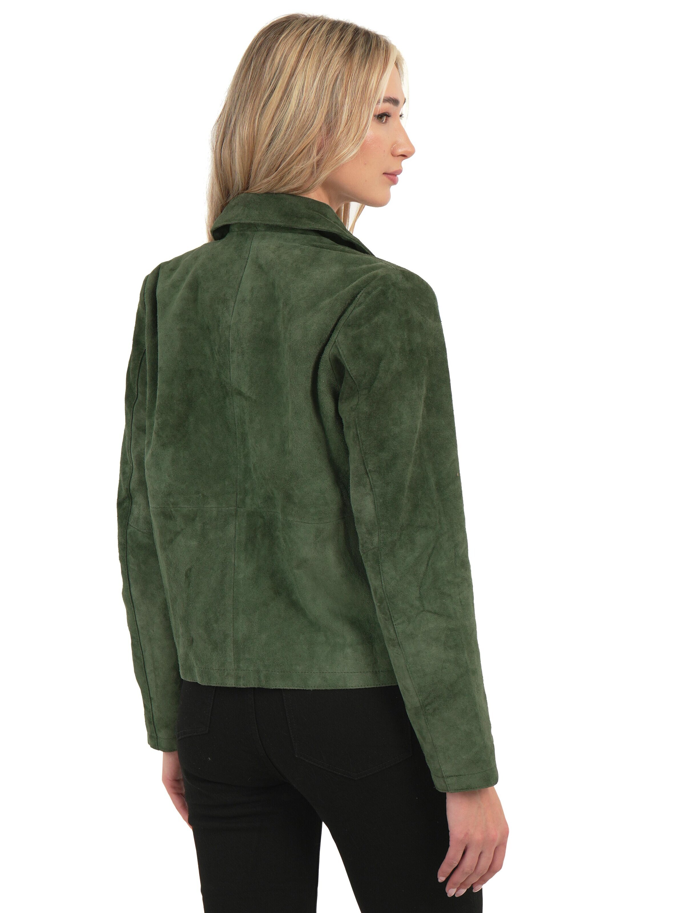 Chic and Clicks - Chaqueta de entretiempo 'Terra Suede' en verde