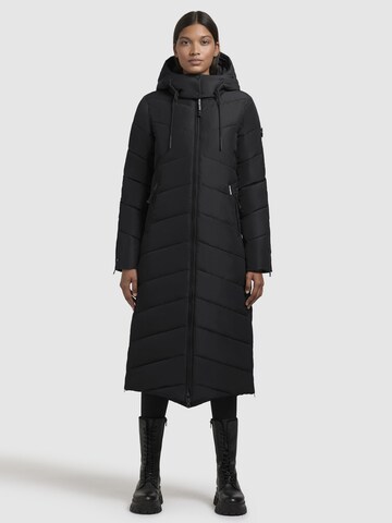 khujo - Abrigo de invierno 'Hurce' en negro: frente