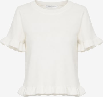 SASSYCLASSY Pullover in Weiß: Vorderseite