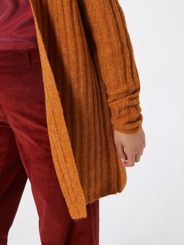 VILA Široka pletena jopa | oranžna barva