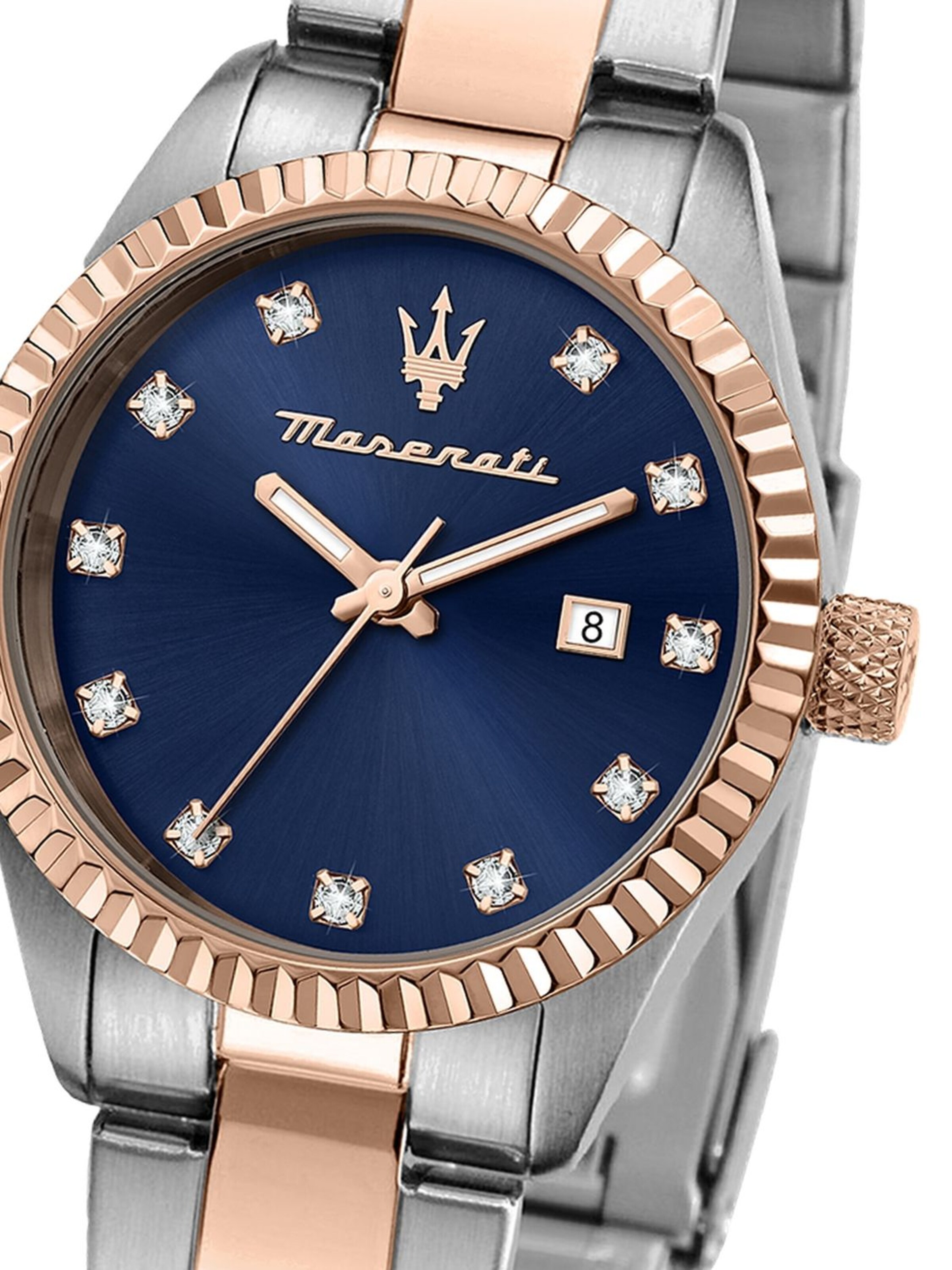 Maserati Analoguhr‌‌‌‌‌‌ in Silber