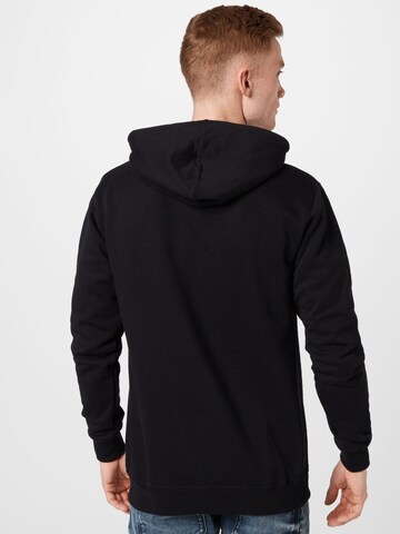 Cleptomanicx Sweatshirt 'Hooded Embro Gull 2' in Black