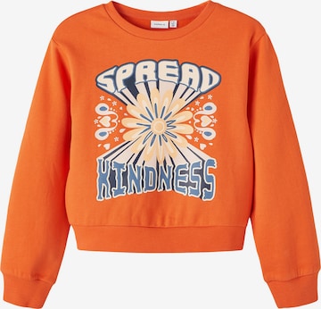 NAME IT Sweatshirt 'TFFA' in Orange: predná strana