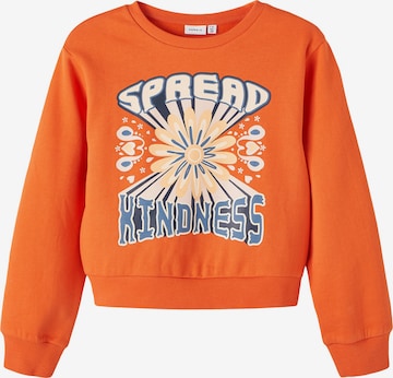 NAME IT Sweatshirt 'TFFA' i oransje: forside