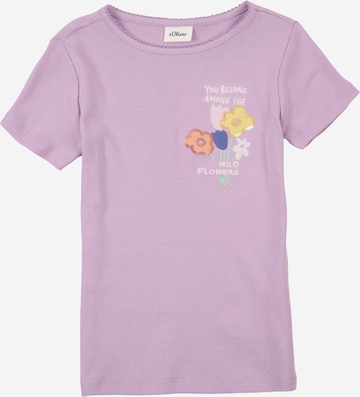 s.Oliver Shirt in Lila: voorkant
