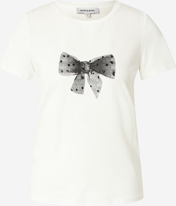 T-shirt MORE & MORE en blanc : devant