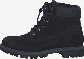 TAMARIS Lace-Up Ankle Boots in Black