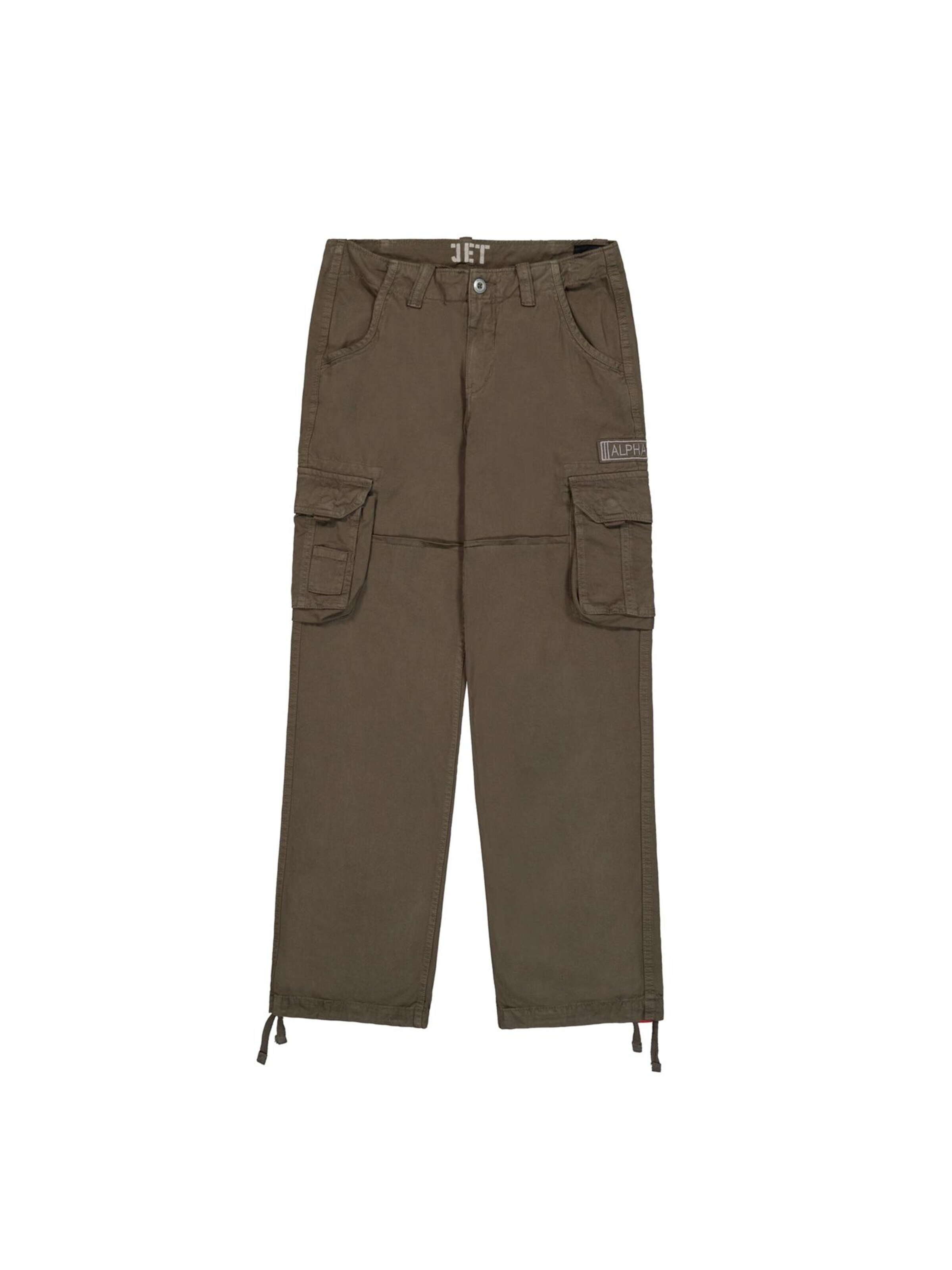 ALPHA INDUSTRIES Cargohose 'jet' in Grau: Vorderseite