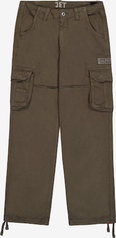 ALPHA INDUSTRIES Cargohose 'jet' in Grau: Vorderseite