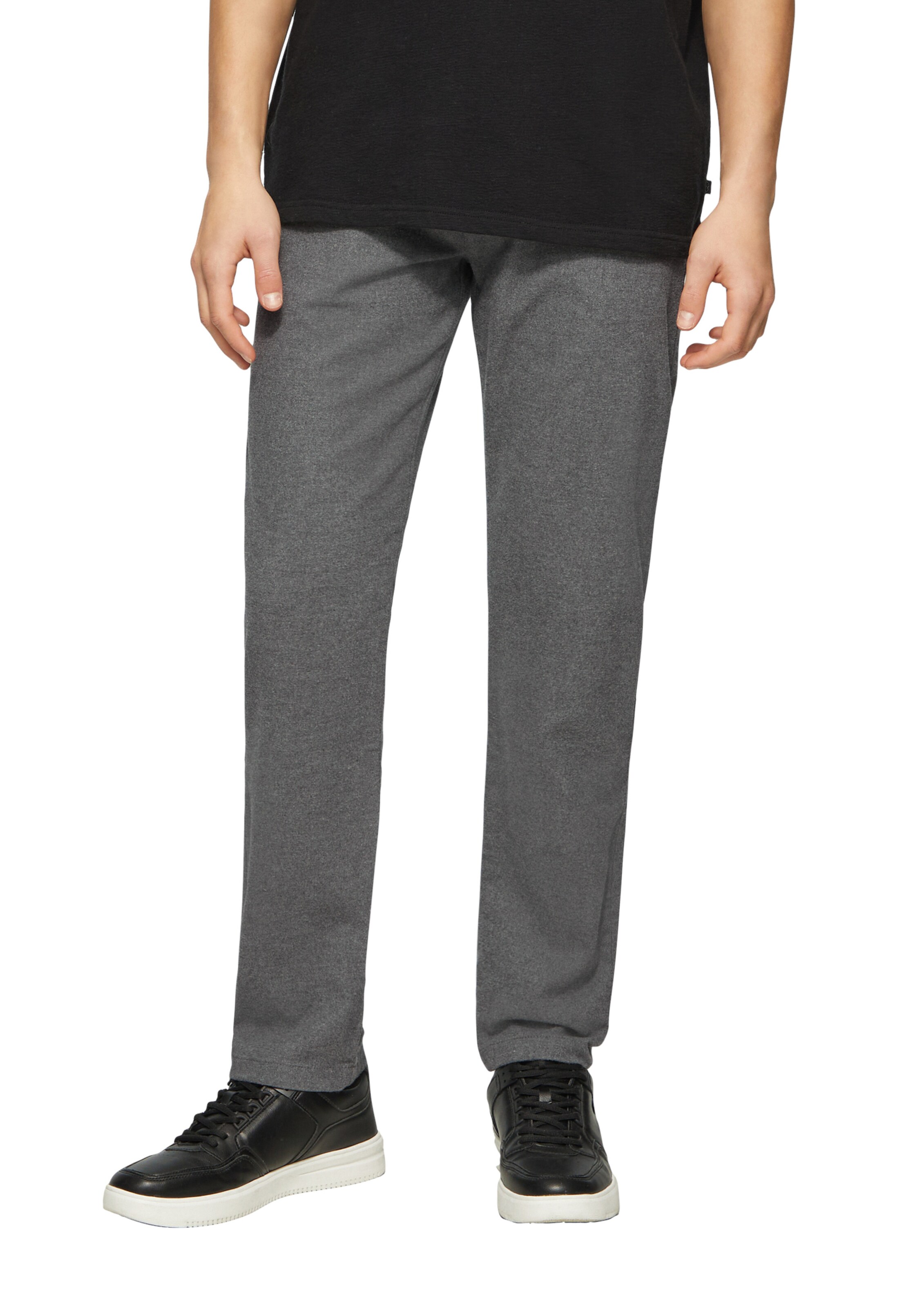 QS Slimfit Chino 'Rick' in Grijs: voorkant