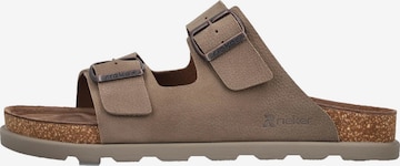 Rieker Mules in Beige: front