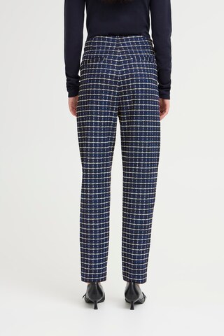 Coupe slim Pantalon 'IHKate' ICHI en bleu