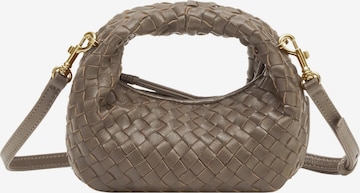 Borsa a mano 'Greta Micro weave' di Les Visionnaires in grigio: frontale