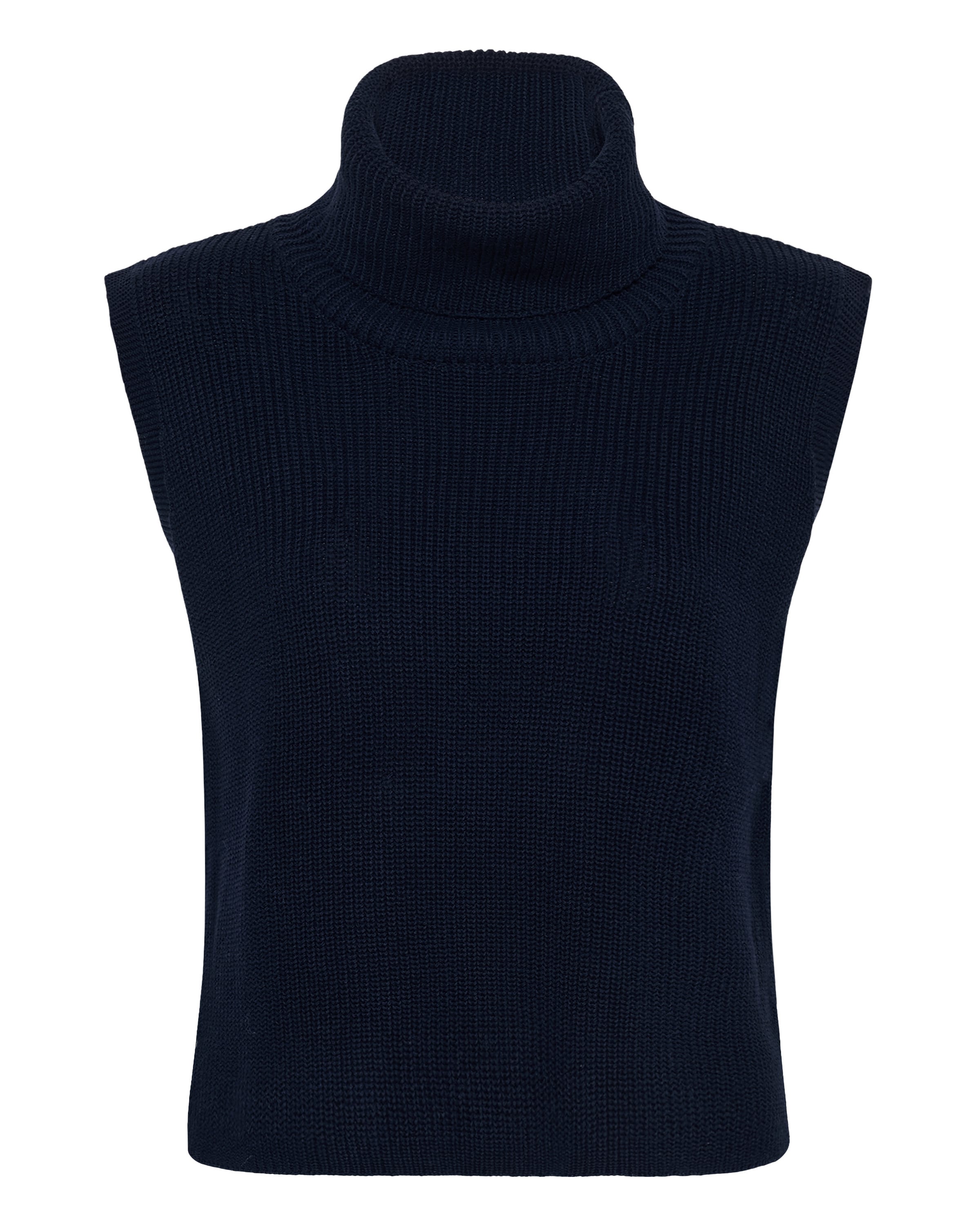 Love Copenhagen Gebreide bodywarmer 'Nova ' in Blauw: voorkant