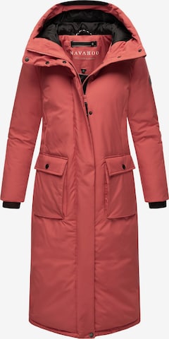 NAVAHOO Zimný kabát 'Wolkenfrost XIV' - oranžová