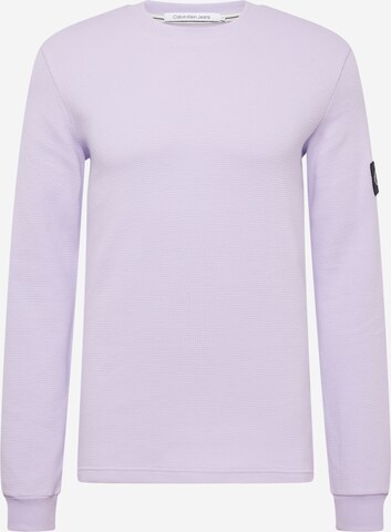 T-Shirt Calvin Klein Jeans en violet : devant