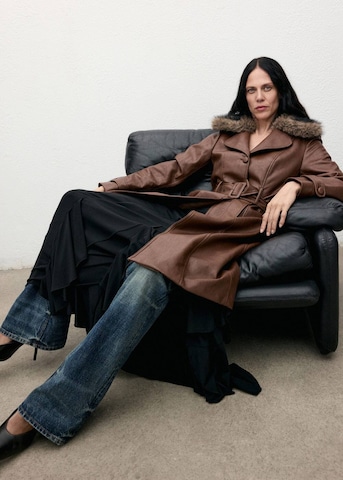 MANGO Mantel 'Fernanda' in Braun