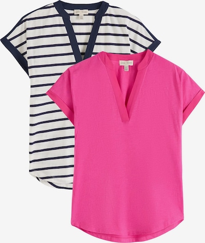 Tricou pe L love & roses pe bleumarin / roz / alb, Vizualizare produs