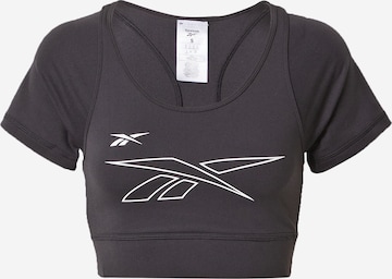 Reebok Loosefit Functioneel shirt in Zwart: voorkant