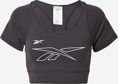 REEBOK Funktionsshirt in schwarz / weiß, Produktansicht