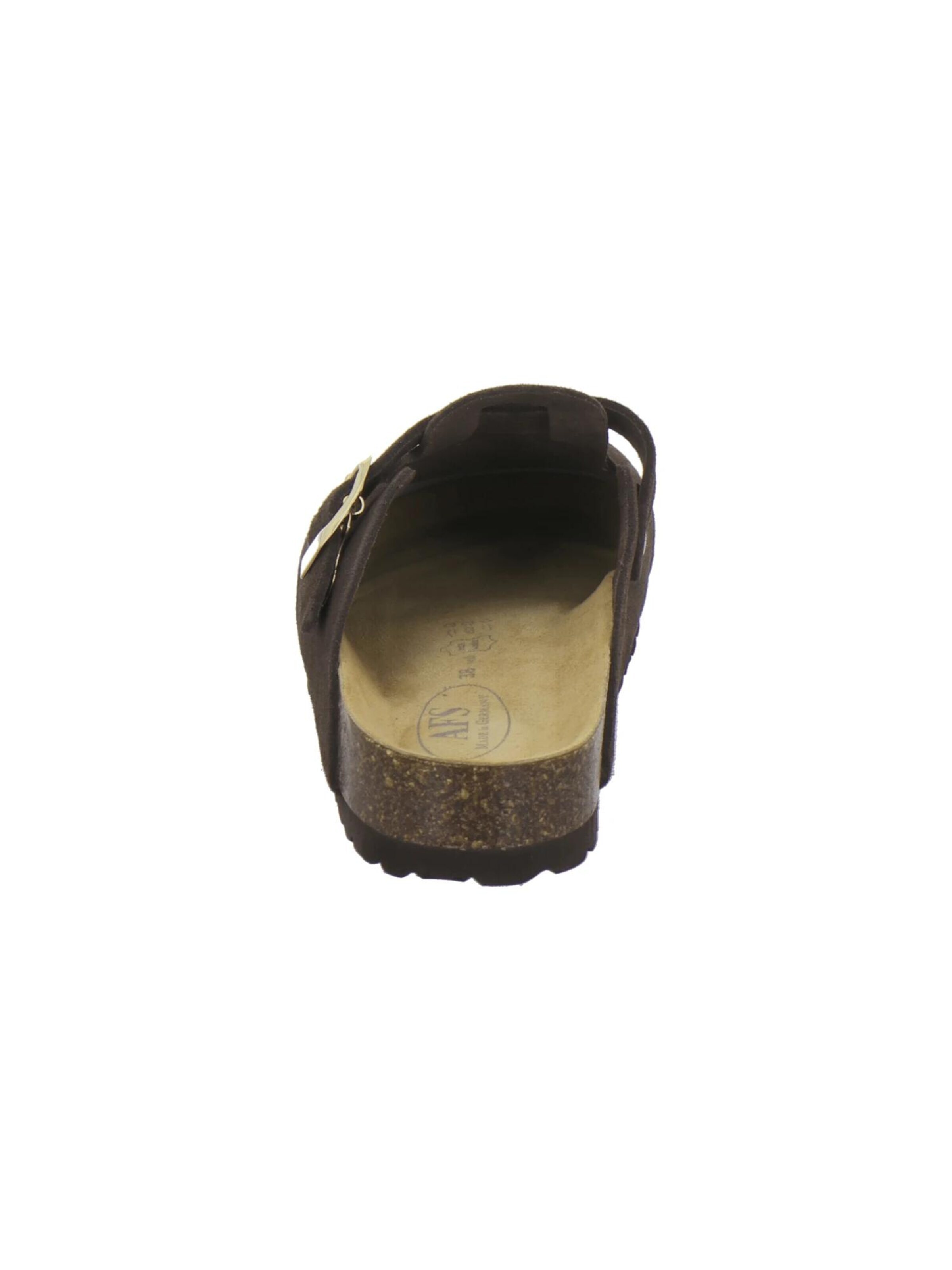 Sabots 'Clogs Damen espresso Veloursleder' AFS-Schuhe en marron