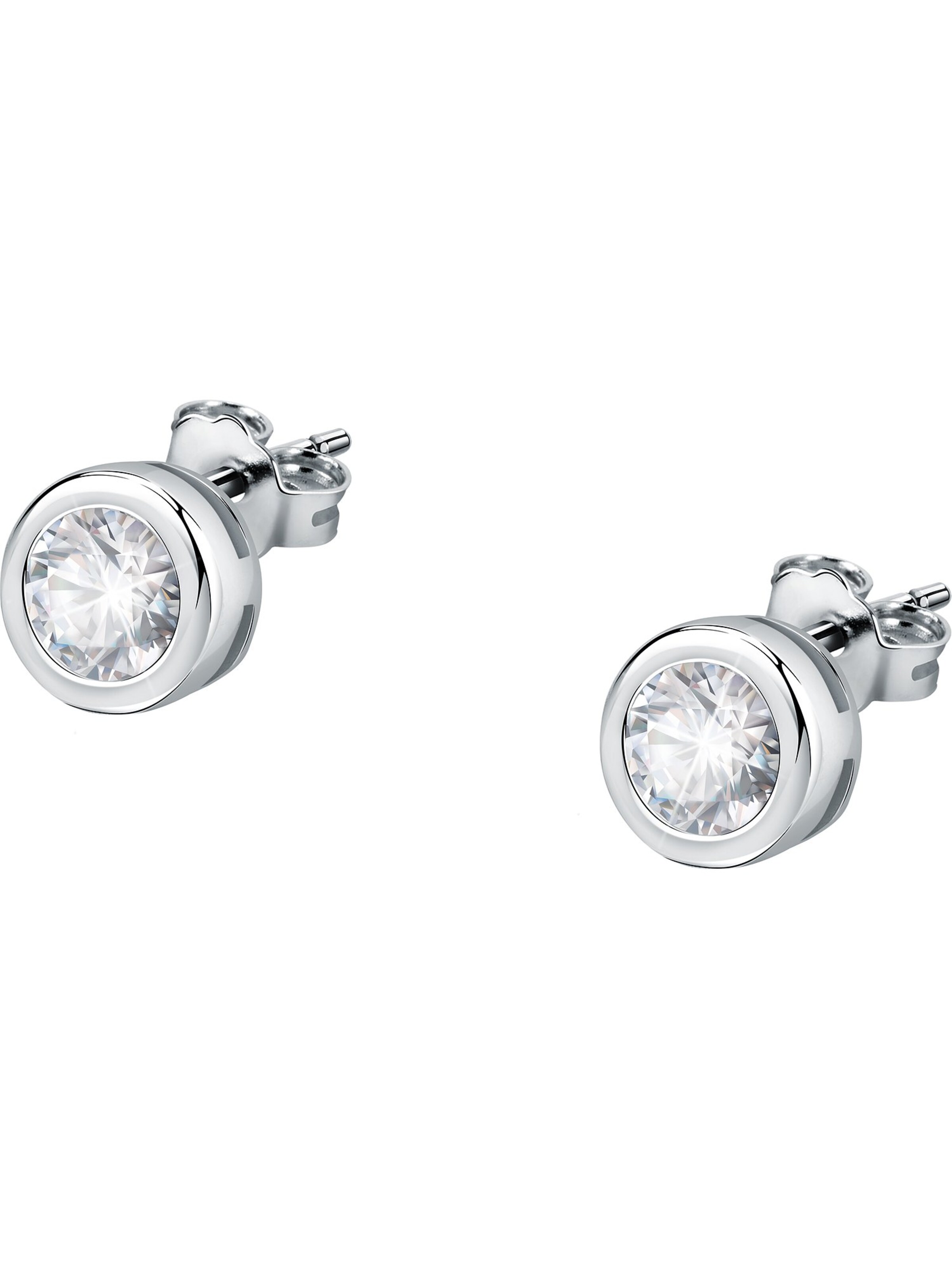 FAVS Earrings in Silver: front