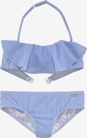 BUFFALO - Bandeau Bikini en azul: frente