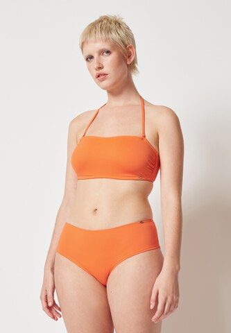 Skiny Bez ramienok Bikinový top - oranžová