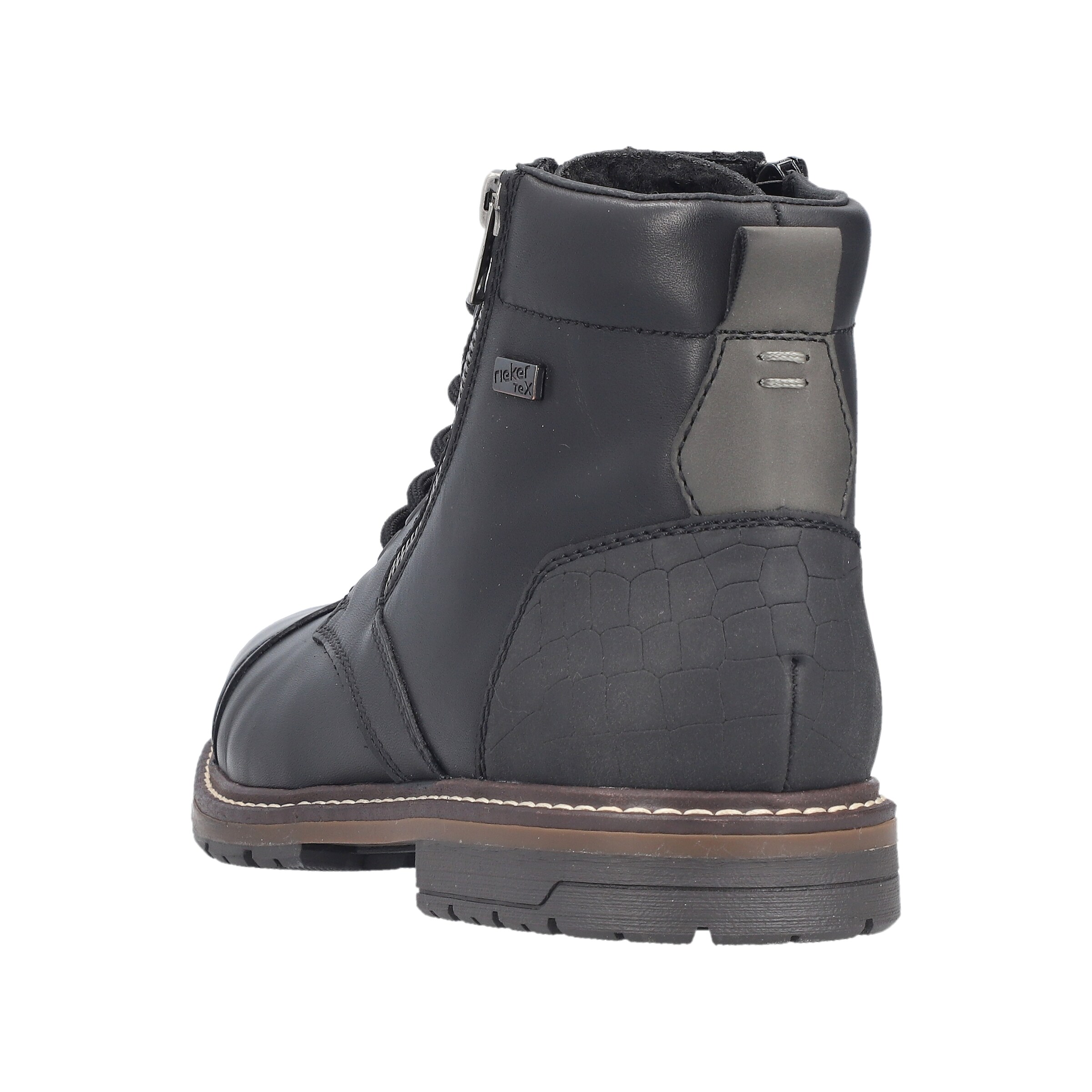 Rieker Schnürstiefel in Schwarz