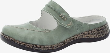 Rieker Clogs in Green: front