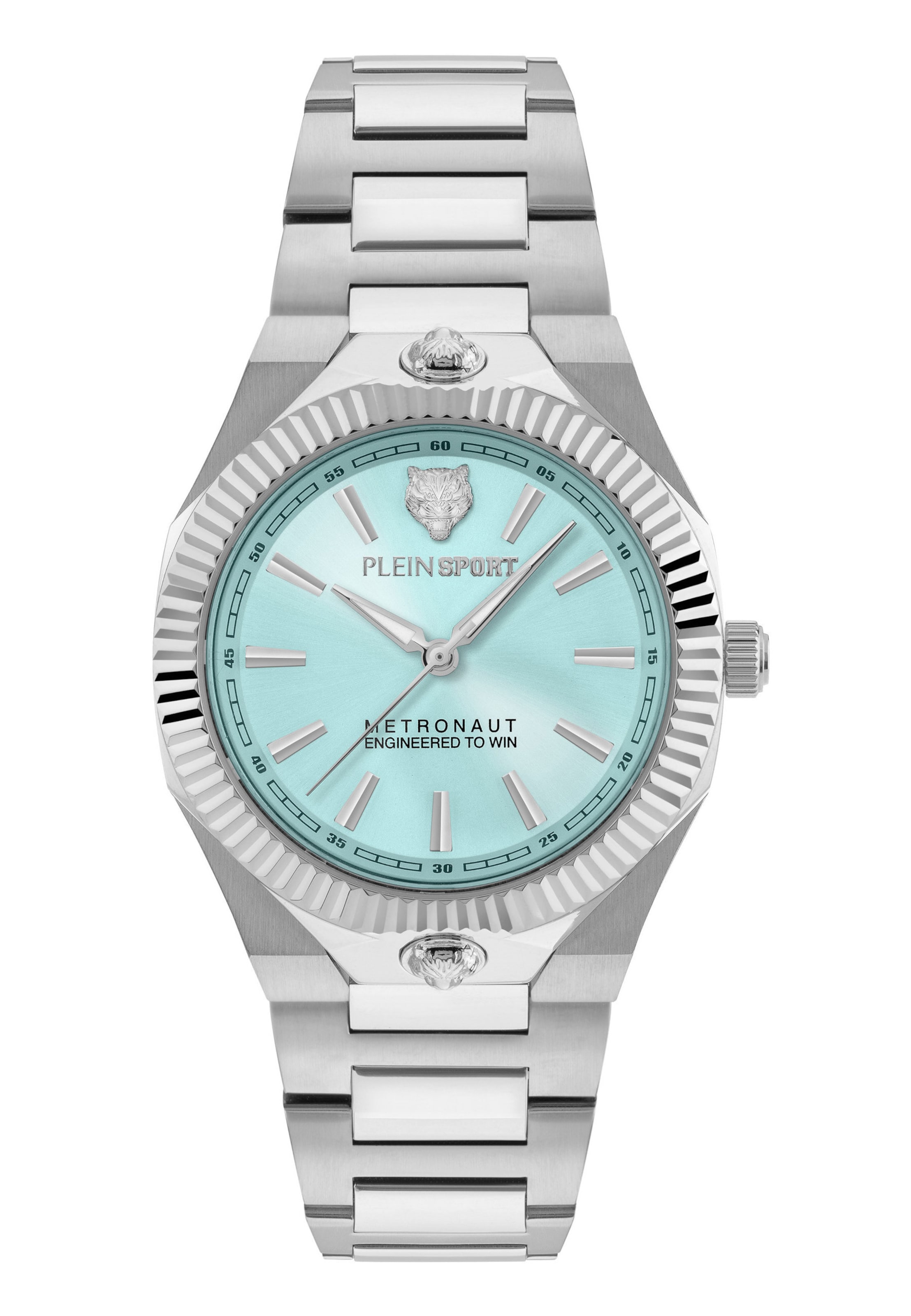 Plein Sport Analogt ur 'Metronaut' i turkis / sølv, Produktvisning